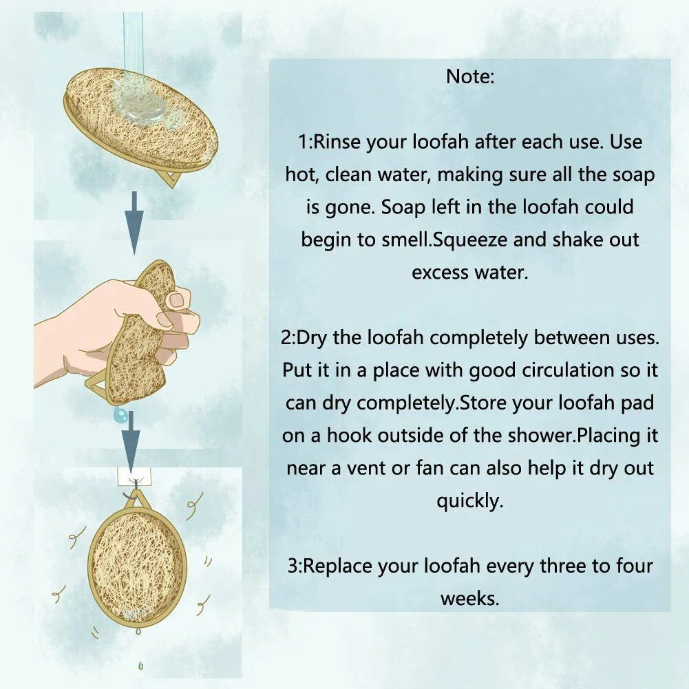 3pc  Loofah Body Shower